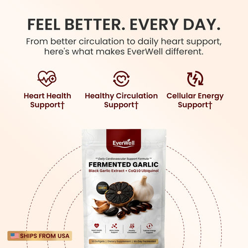 Avanera Fermented Black Garlic + CoQ10 Ubiquinol