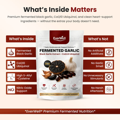 Avanera Fermented Black Garlic + CoQ10 Ubiquinol