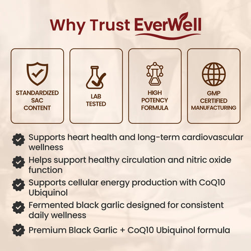 Avanera Fermented Black Garlic + CoQ10 Ubiquinol
