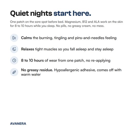 Avanera Nerve Relief Magnesium Patches